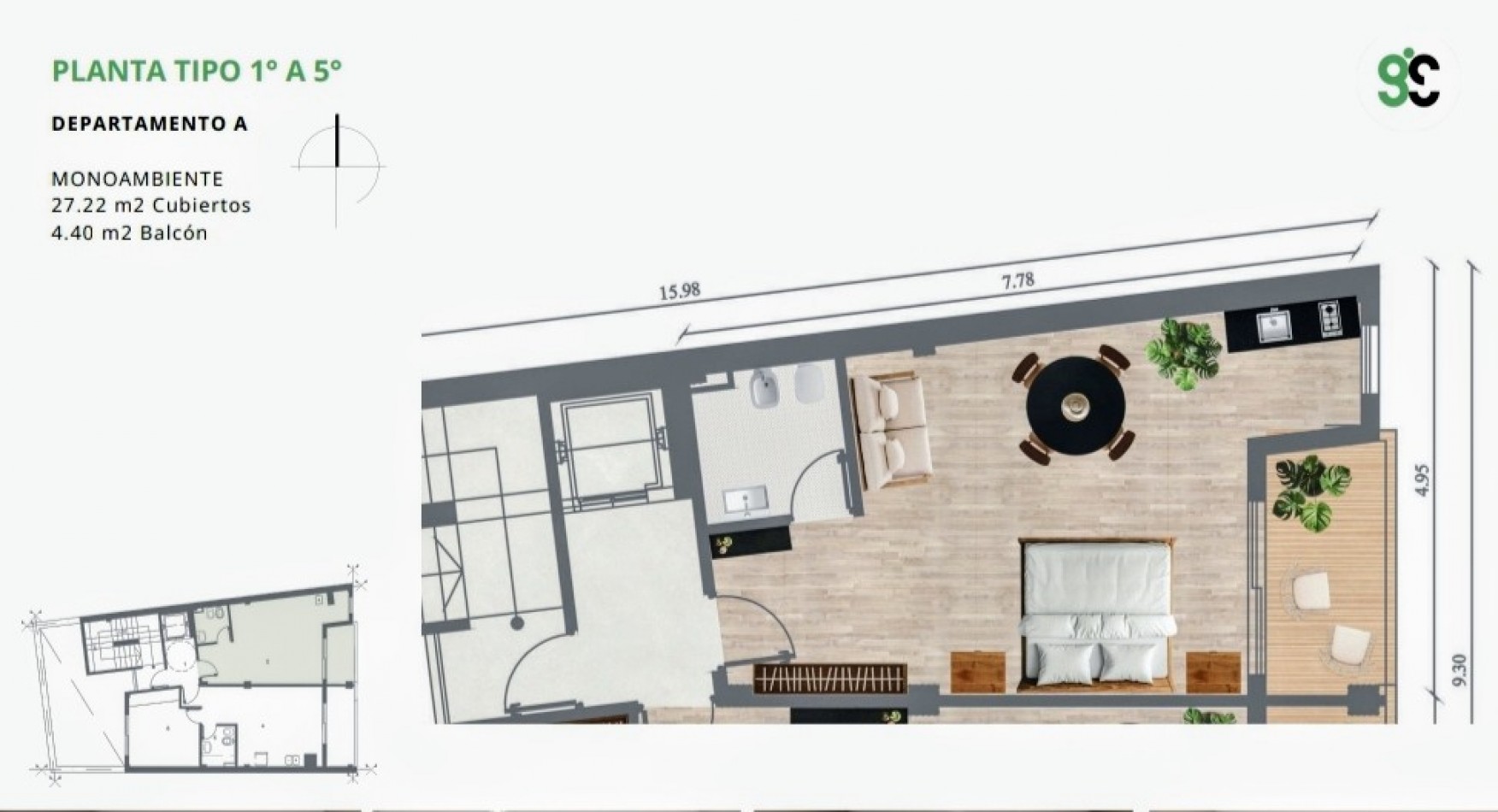 MONOAMBIENTES CENTRICOS A ESTRENAR CON FINANCIACION