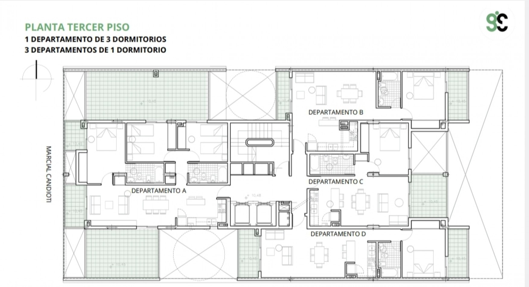 DEPARTAMENTOS 1 DORMITORIO A ESTRENAR EN BARRIO CANDIOTI SUR CON FINANCIACION