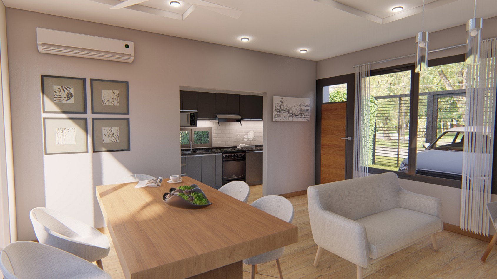 DEPARTAMENTOS SOBRE LA COSTANERA - 2 DORMITORIOS CON PATIO Y COCHERA